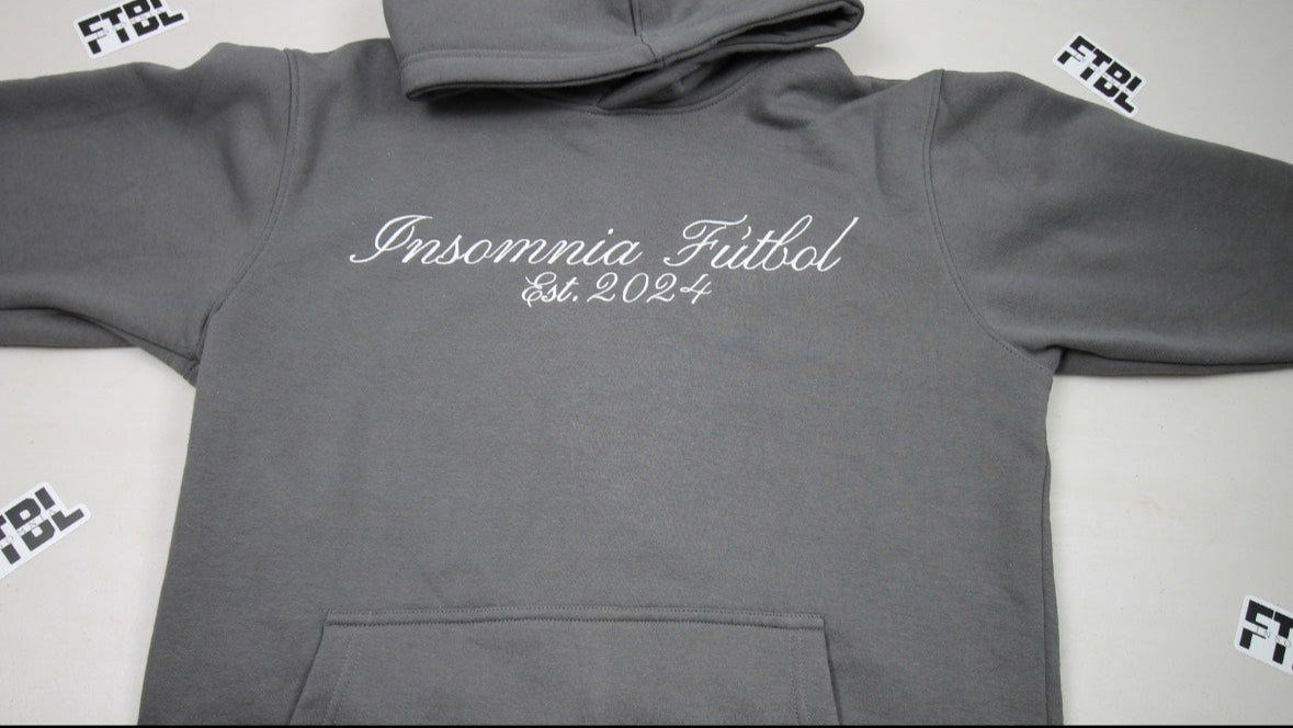 Scripted Grey Hoodie